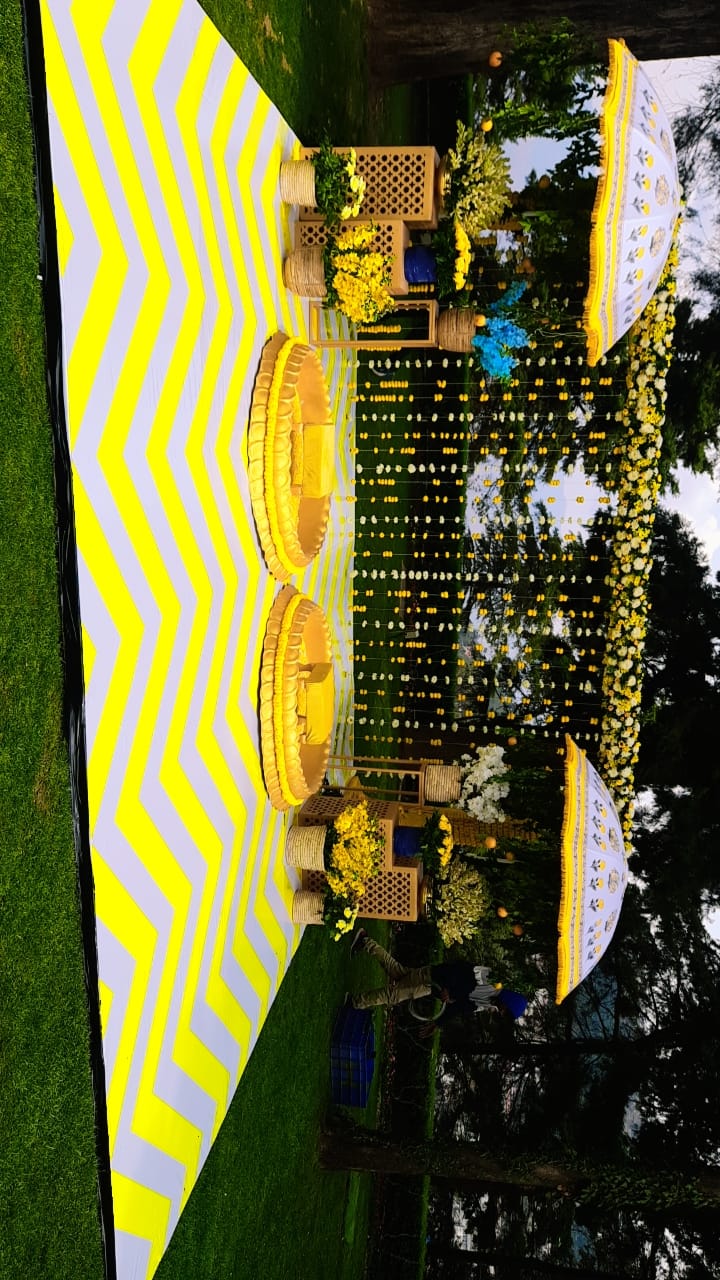 Fresh flower mandap and stage decoration for weddings